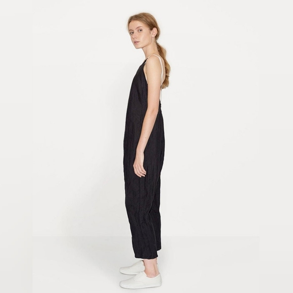 LE VESTIAIRE DE JEANNEContrast Linen Jumpsuit - Picture 7 of 13